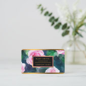 Het mooie Waterverf roze roze Collectie van Trendy Visitekaartje (Staand voorkant)