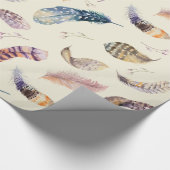 Het mooie Waterverf Vuurschilderpatroon Cadeaupapier (Hoek)