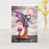 Het mooie Wenskaart van de Kunst van de Fantasie Kaart (Gele Bloem)