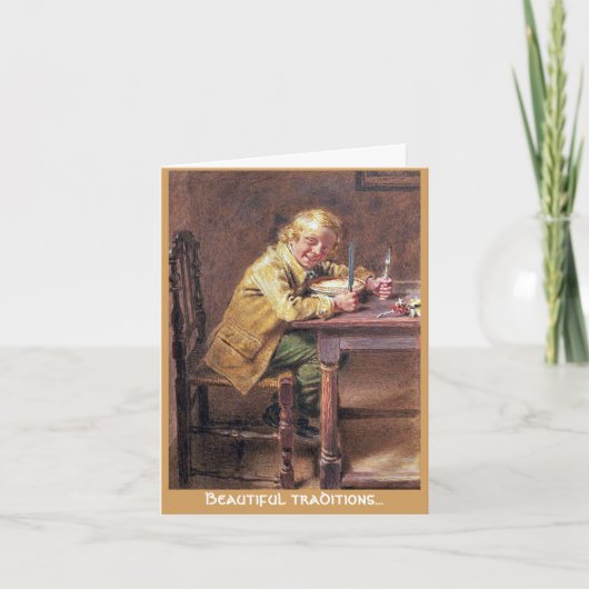 Het mooie wenskaart van de Pastei van Feestdagen Kaart (Voorkant)