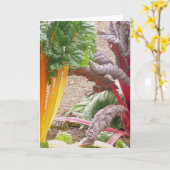 Het mooie Wenskaart van Groenten Kaart (Gele Bloem)