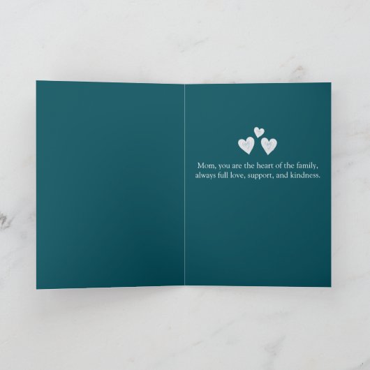 Het mooie Wenskaart van het Moederdag Flowers Kaart (Binnen)