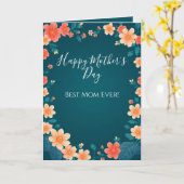 Het mooie Wenskaart van het Moederdag Flowers Kaart (Gele Bloem)