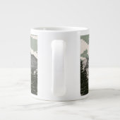 Het mooie winters ski landschap grote koffiekop (Achterkant)