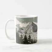 Het mooie winters ski landschap koffiemok (Links)
