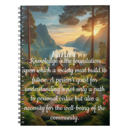 Het mooie woord van Farabi Notitieboek (Voorkant)