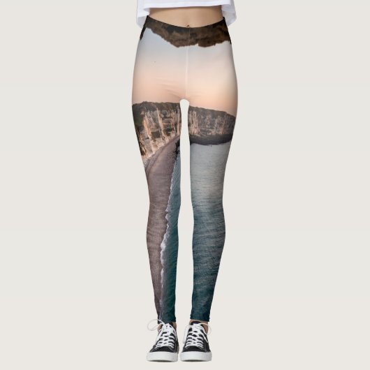 Het mooie Zee landschap Leggings (Voorkant)