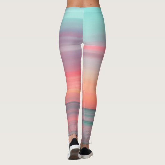 Het mooie Zee landschap Leggings (Achterkant)