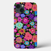 Het mooiste Boho Flowers Patroon Case-Mate iPhone Case (Achterkant)