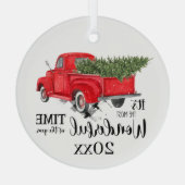 Het mooiste kerstjaar glas ornament (Achterkant)