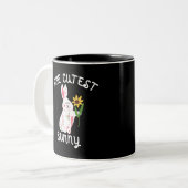 Het Mooiste Konijn Tweekleurige Koffiemok (Voorkant links)