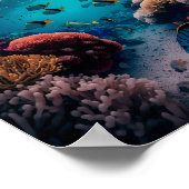 Het mooiste koraalrif zoetwaterkoraalrif poster (Hoek)
