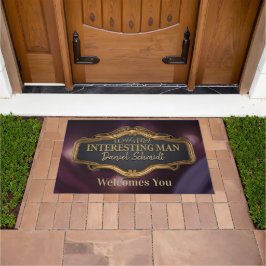Het mooiste Man ter wereld heet je welkom Deurmat
