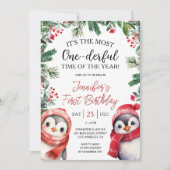 Het mooiste | Schattige Kerstmis 1e Verjaardag Kaart (Voorkant)