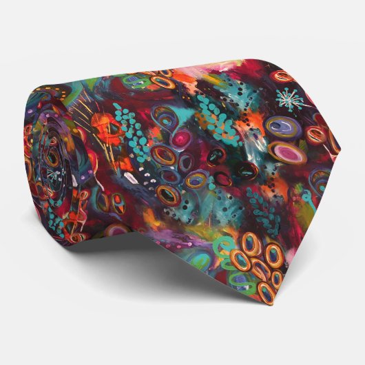 Het mooiste, unieke stropdas dat je zult vinden. (Opgerold)