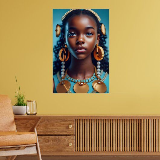 Het mooiste Zuid-Afrikaanse meisje, Black-Histo Poster (Woonkamer 2)