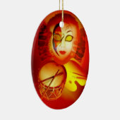 Het Moon Dummer-Ornament Keramisch Ornament (Rechts)