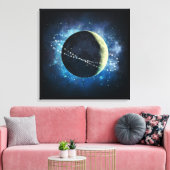 Het Moon - Gewikkeld Canvas Afdruk (Insitu (Woonkamer))