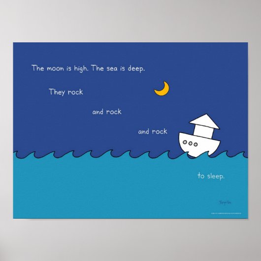 HET MOON IS HOOG poster VAN Sandra Boynton (Voorkant)