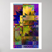 Het Moon Tarot Kaart Psychedelic Poster (Voorkant)