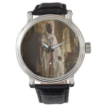 Het Moorse Chief Black Leather Watch