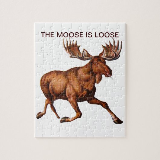 HET MOOSE IS VERLOOS LEGPUZZEL (Verticaal)