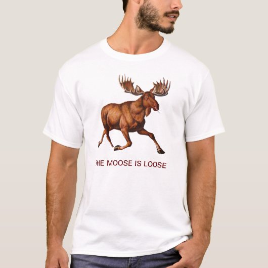 HET MOOSE IS VERLOOS T-SHIRT (Voorkant)
