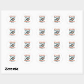 Het morsen van de thee sinds 1773 Classic Ronde Sticker (Vel)