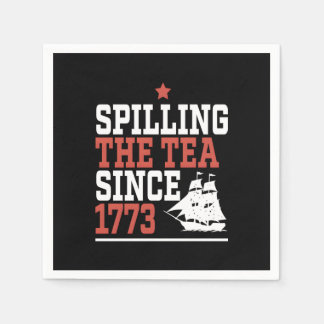 Het morsen van de thee sinds 1773 Funny Meme Servet