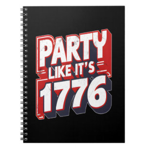 Het morsen van de thee sinds 1773 Grappige Amerika Notitieboek