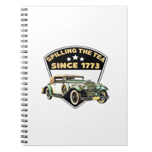Het morsen van de thee sinds 1773 Premium Notitieboek
