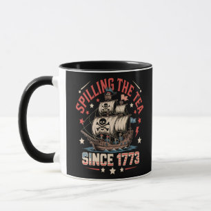 Het morsen van de thee sinds 1773 USA Patriotic Hi Mok