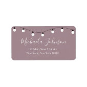 Het mosterd het Adres van de Terugkeer van de Lich Etiket (Voorkant)