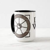 Het mosterdwiel: De Mok van wiel en Show (Voorkant links)