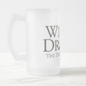 Het mosterdwiel: Winterdraak De mosterwiel knippen Matglas Bierpul (Links)