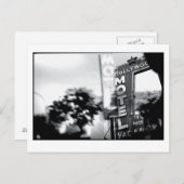 Het motel: 20e eeuw verouderd briefkaart (Voorkant / Achterkant)