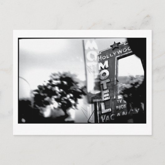 Het motel: 20e eeuw verouderd briefkaart (Voorkant)
