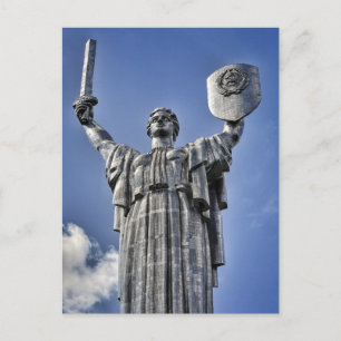 Het Motherland Monument, Kiev, Oekraïne Briefkaart