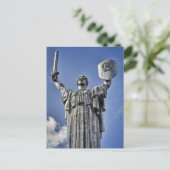 Het Motherland Monument, Kiev, Oekraïne Briefkaart (Staand voorkant)