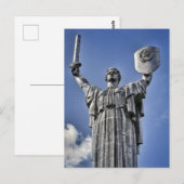 Het Motherland Monument, Kiev, Oekraïne Briefkaart (Voorkant / Achterkant)