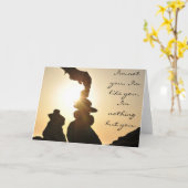 Het motiefkaart van het strand met binnen citaat, kaart (Gele Bloem)