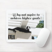 Het Motivatie Citaat van de Foto van de Kat van de Muismat (Met muis)