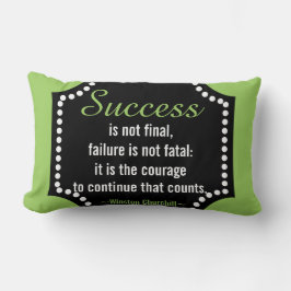 Het Motivatie Citaat van het Succes van Winston Ch Buitenkussen