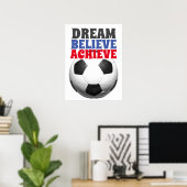 Het Motivatie Football van de Spreker van de Stijl Poster (Thuiskantoor)