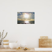 Het motivatie Licht van het Citaat aan het Eind va Poster (Keuken)