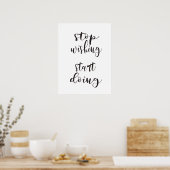 Het Motivatie Poster van het Citaat van het Manusc (Keuken)