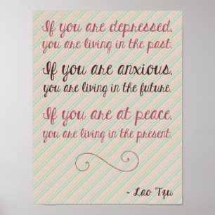 Het Motivatie Poster van het Citaat van Lao Tzu 8.