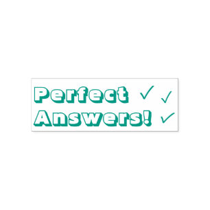 Het motiveren "Perfect Answers!" Rubberstempel Zelfinktende Stempel
