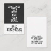 Het motiveren van de dekking van de citaattekst visitekaartje (Voorkant / Achterkant)