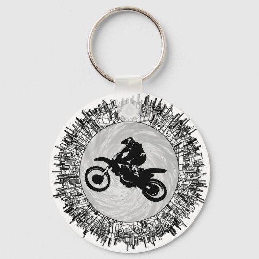 HET MOTOCROSS-EFFECT SLEUTELHANGER (Voorkant)